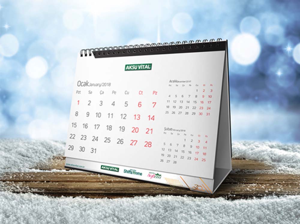 Free PSD Calendar Mockup