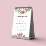 Free Vertical Calendar Mockup