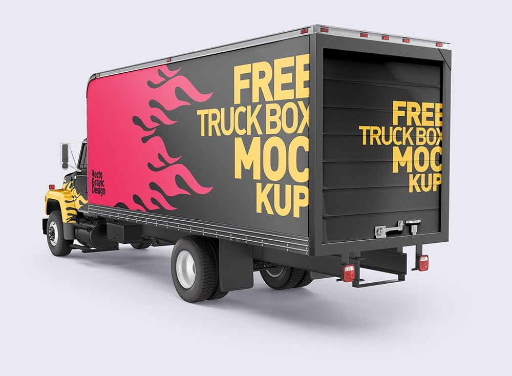 Download Free Ford Box Truck Mockup Mockup City