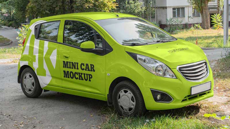 Mini Car Mockup