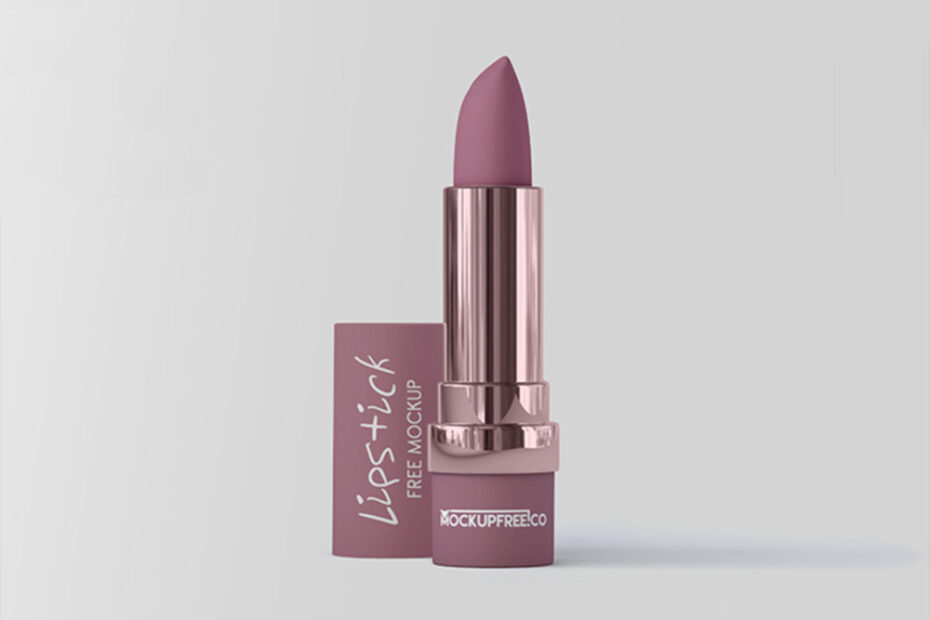 Free Modern Lipstick Mockup