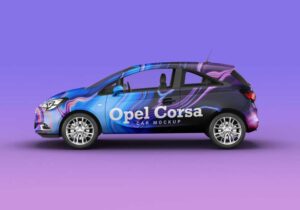 Free Opel Corsa Car Mockup