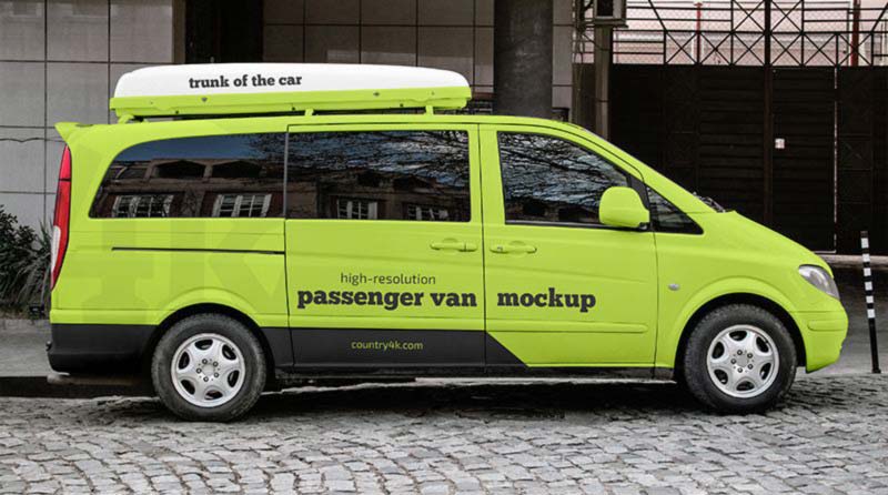 Passenger Van Mockup