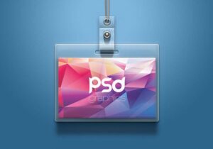 Free Plastic ID Card PSD Mockup