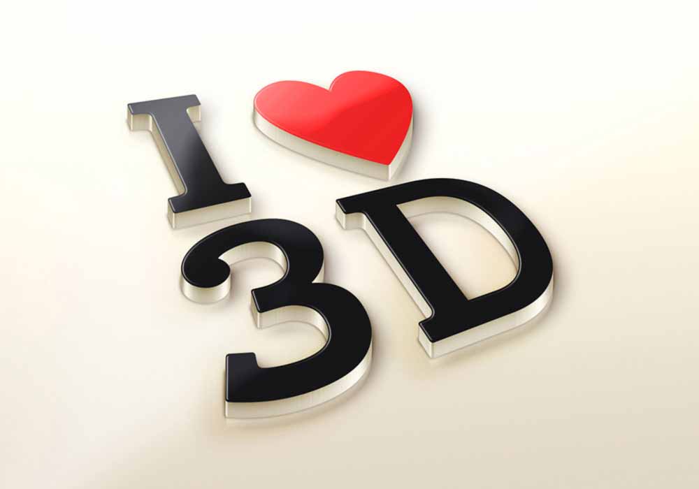 3D Logo PSD Mockup