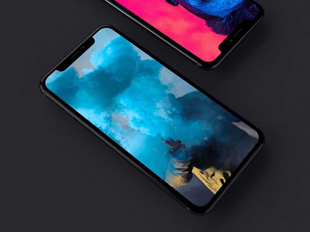 Dark iPhone X Mockup