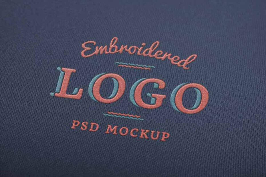 Free Embroidered Logo Mockup