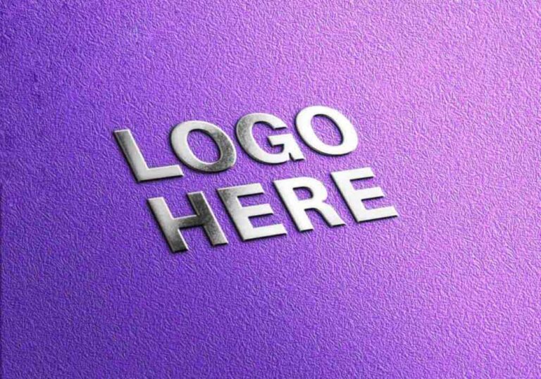 Free Metallic Shine Logo Mockup - Mockup City