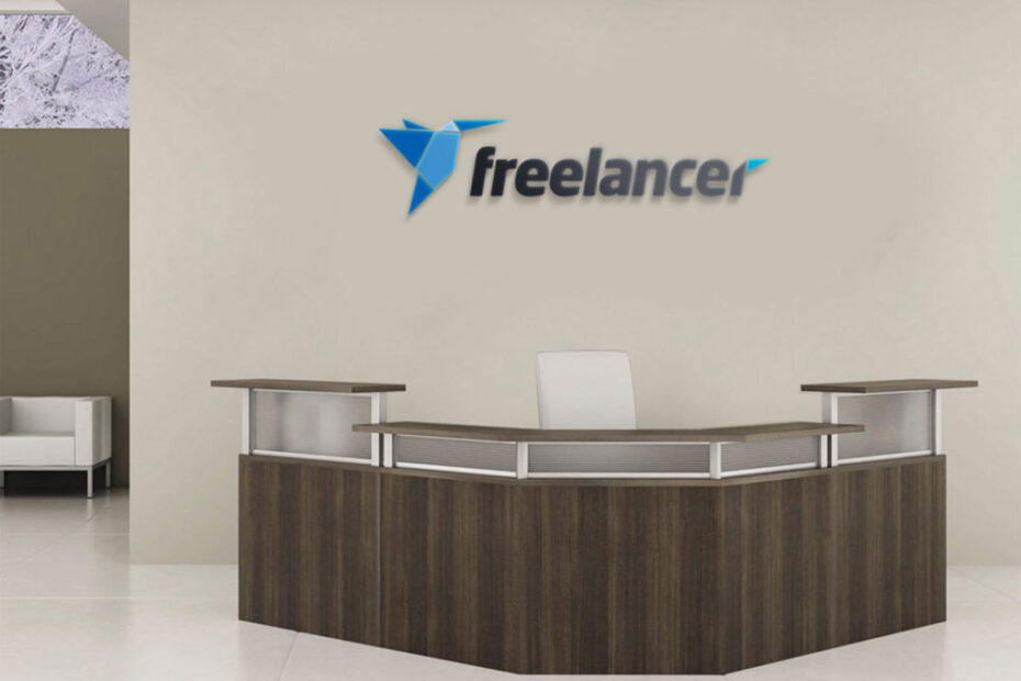 Free Office Front Desk Logo Mockup
