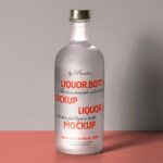 Free Liquor Bottle Mockup