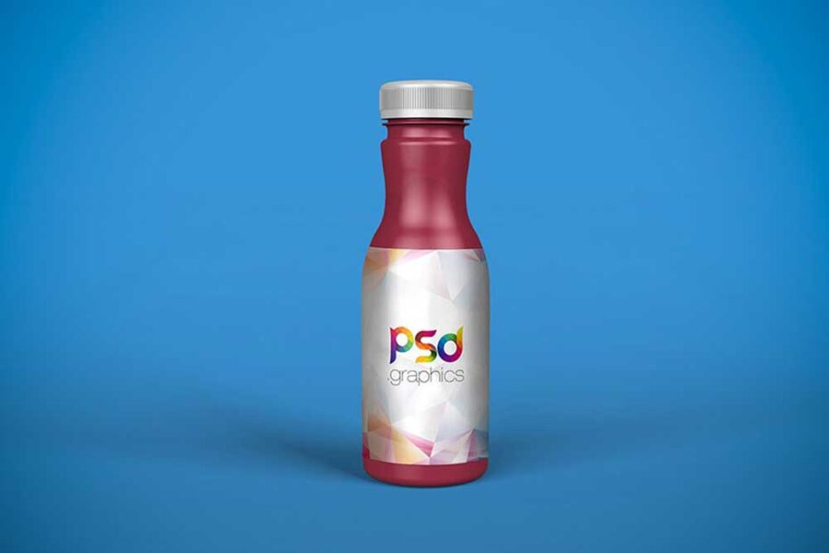 Free Matte Plastic Bottle Mockup