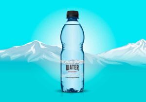 Free Minimal Plastic Water Bottle Mockup