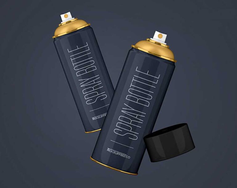Free Hair Spray Bottle Mockup Mockup City