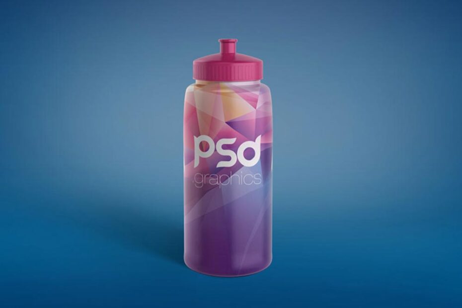 Free Sports Water Bottle Mockup