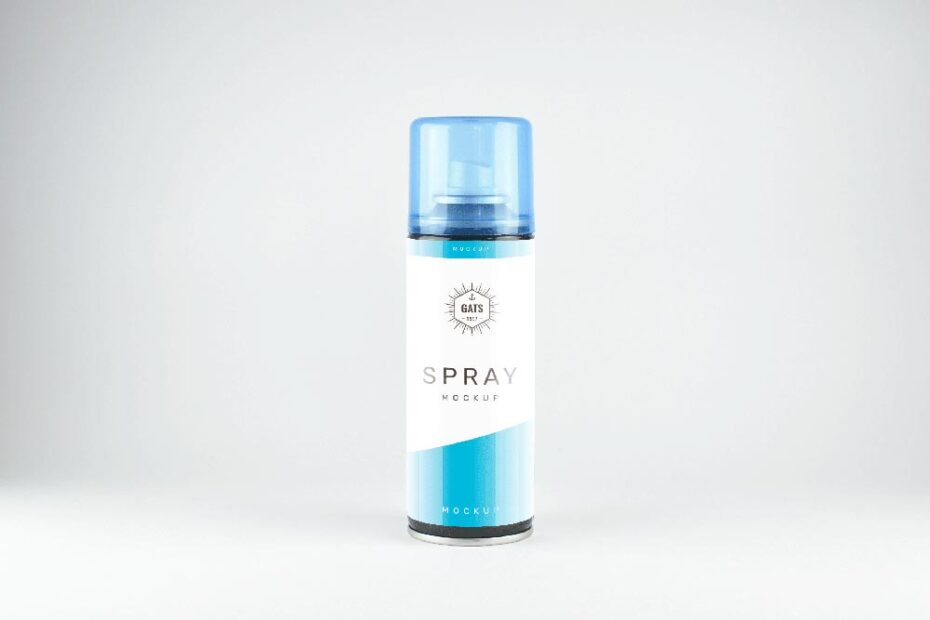 Free Spray Bottle Mockup