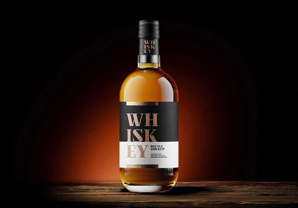 Whisky Bottle Mockup