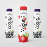 Free Yogurt Bottle PSD Mockup