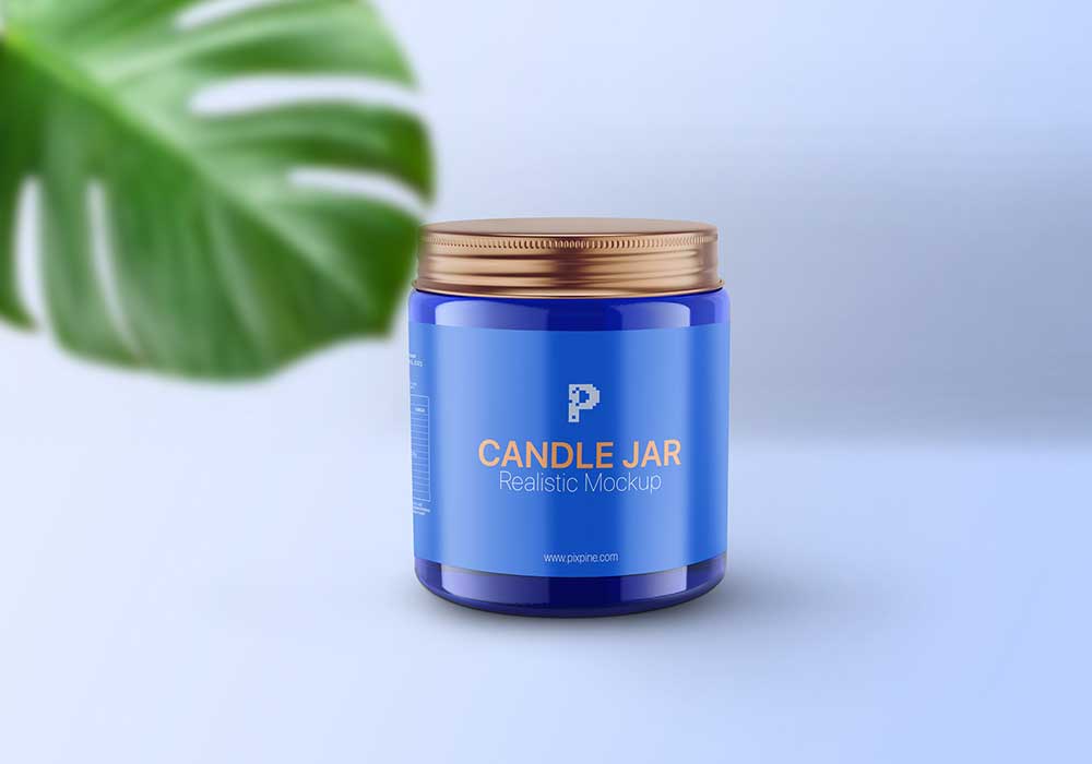 Free Candle Jar Mockup