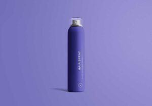 Free Hair Spray Bottle Mockup
