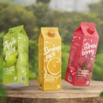 Juice Box Packaging Mockup