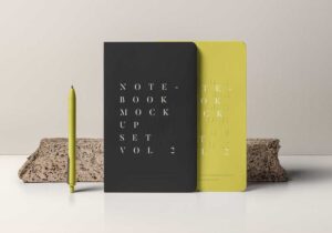 Free Notebook Mockup Set