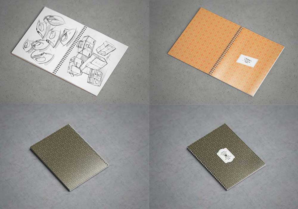 Free Sketchbook Mockup