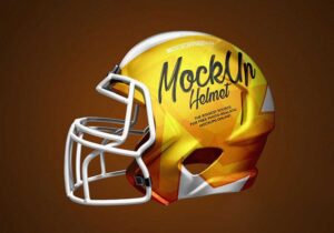 Free Football Helmet Mockup