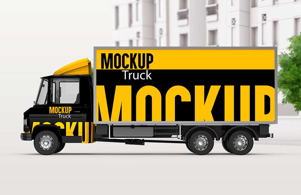 Free 3D Truck Mockup