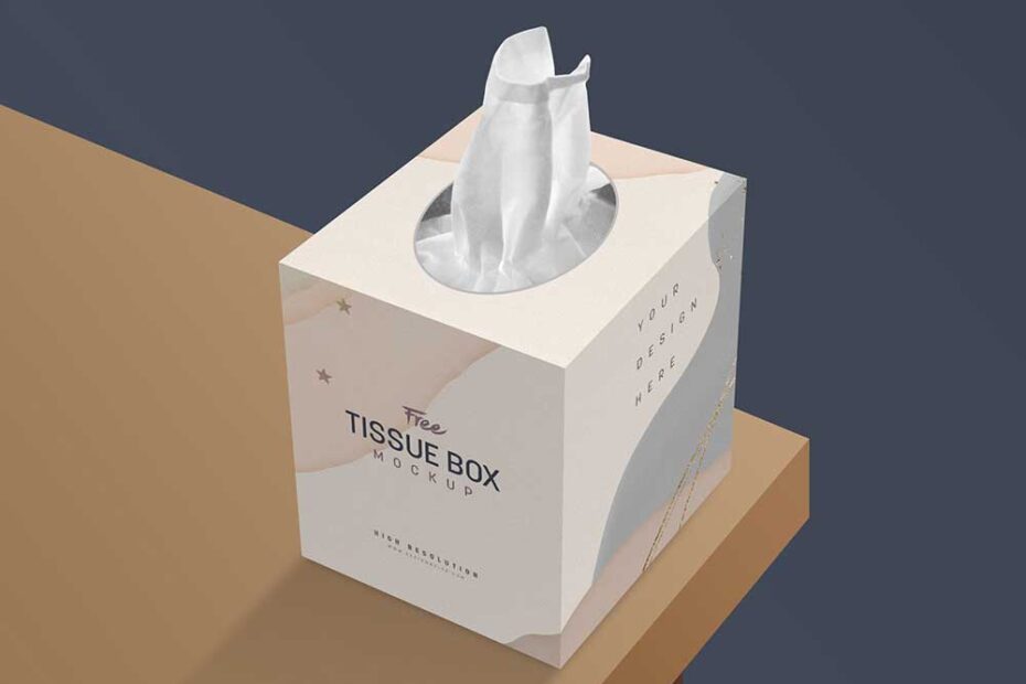 Tissue Box Mockup PSD