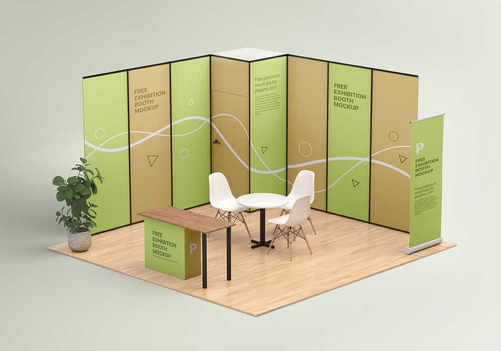 Exhibition Booth PSD Mockup