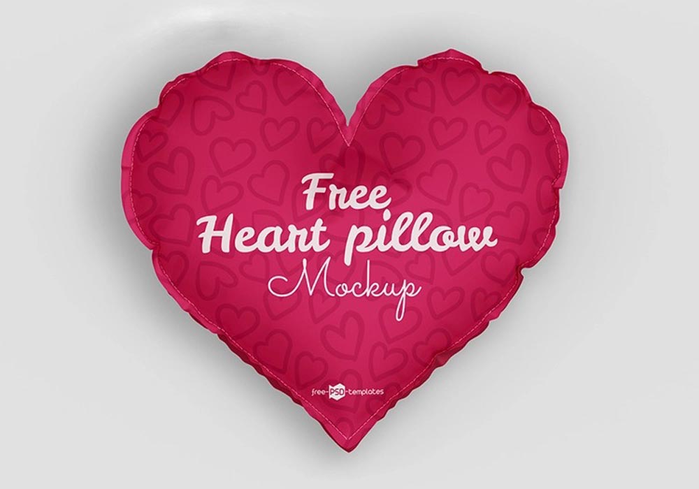 Heart Pillow Mockup