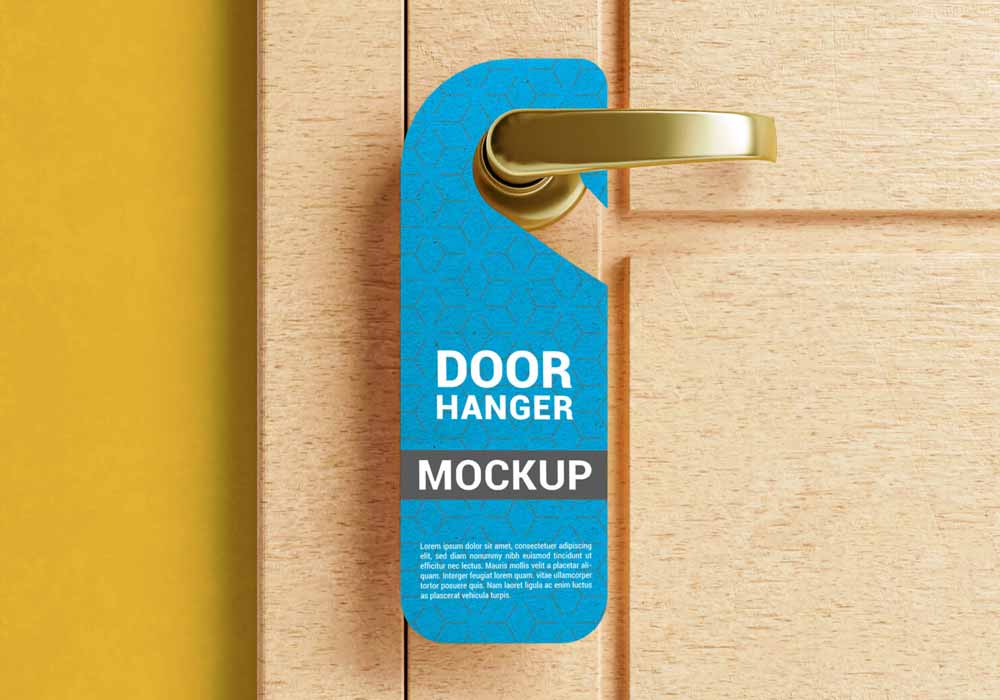 New Door Hanger Mockup