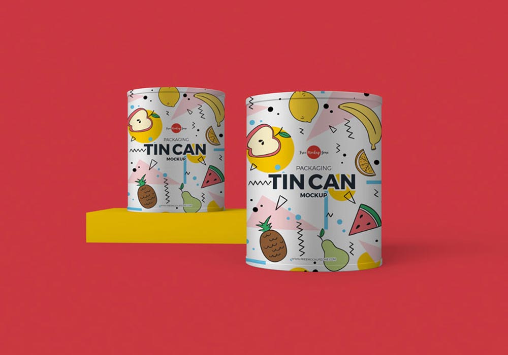 Packaging Tin Can Mockup