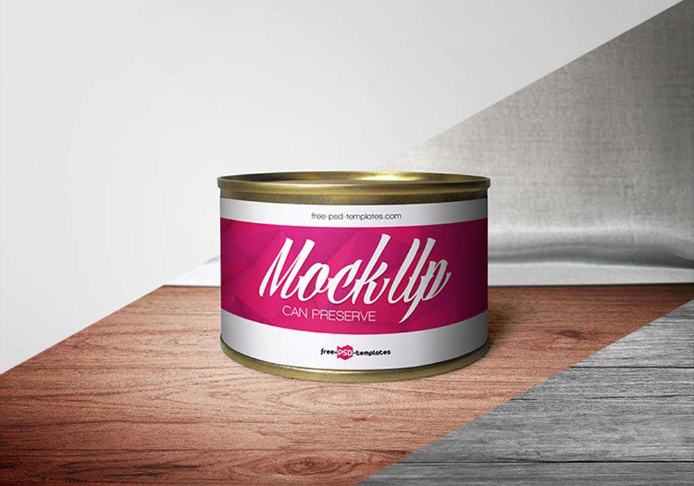 Round Can Mockup