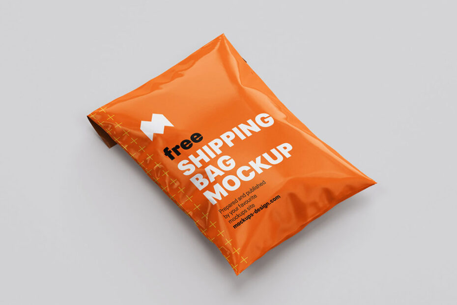 Free Shipping Bag Mockup