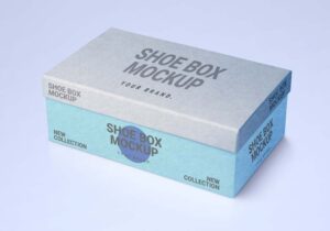 Free Shoe Box Mockup PSD