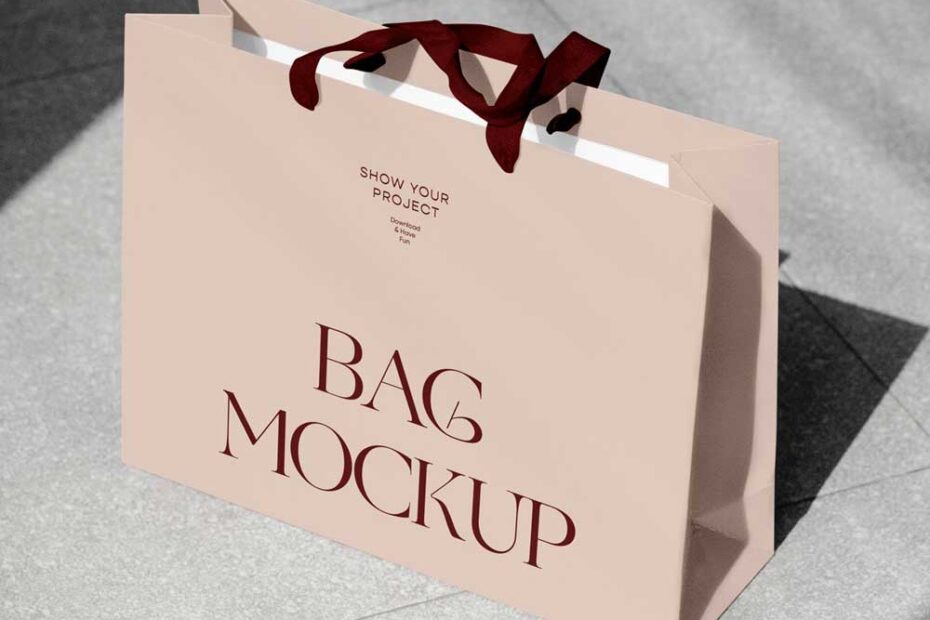Free Simple Shopping Bag Mockup