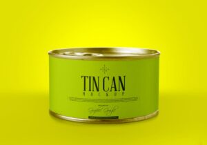 Free Small Round Tin Can Mockup