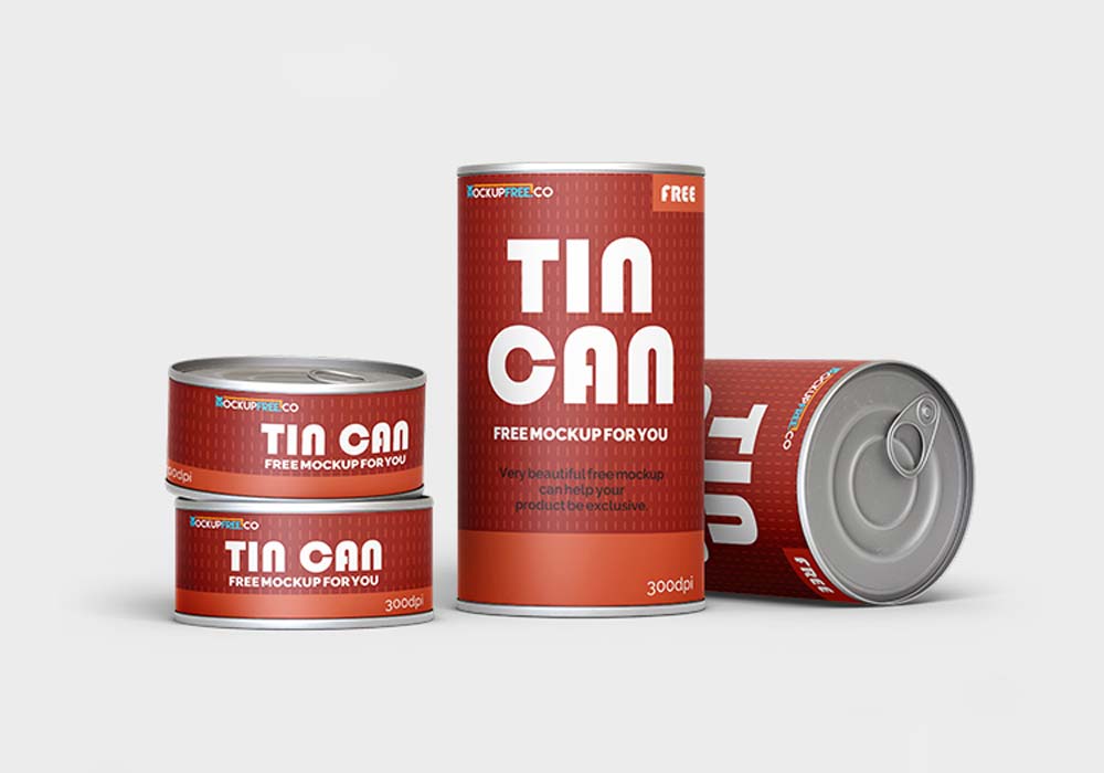 Tin Can Mockup Set