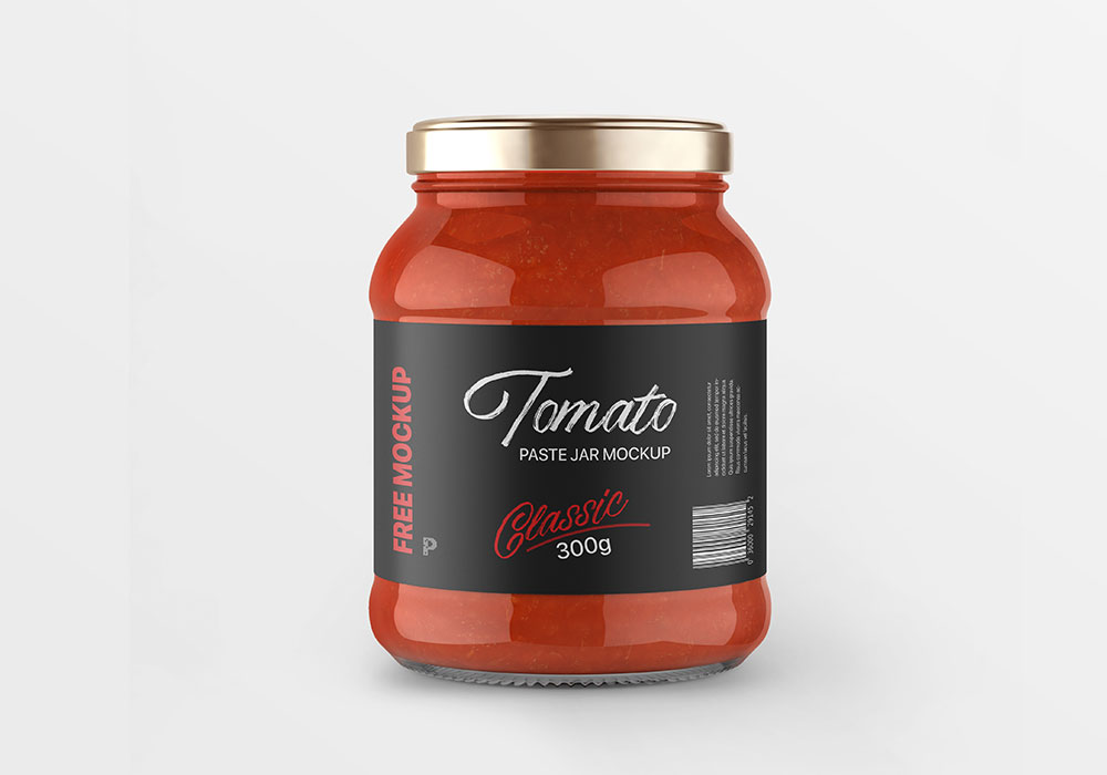 Tomato Paste Jar Mockup