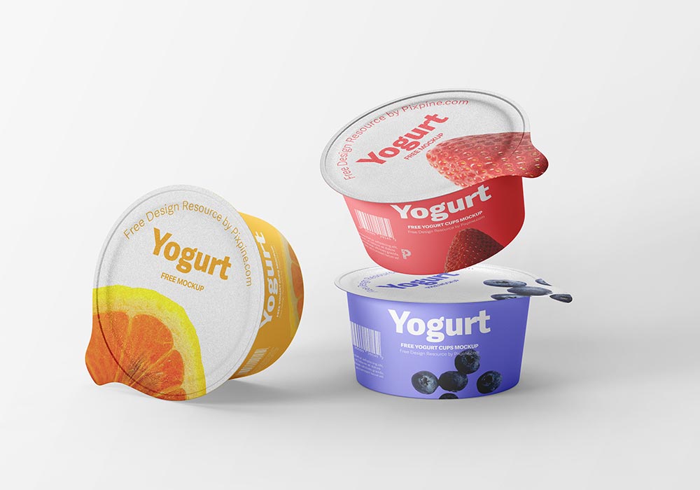 Yogurt Cups Mockup