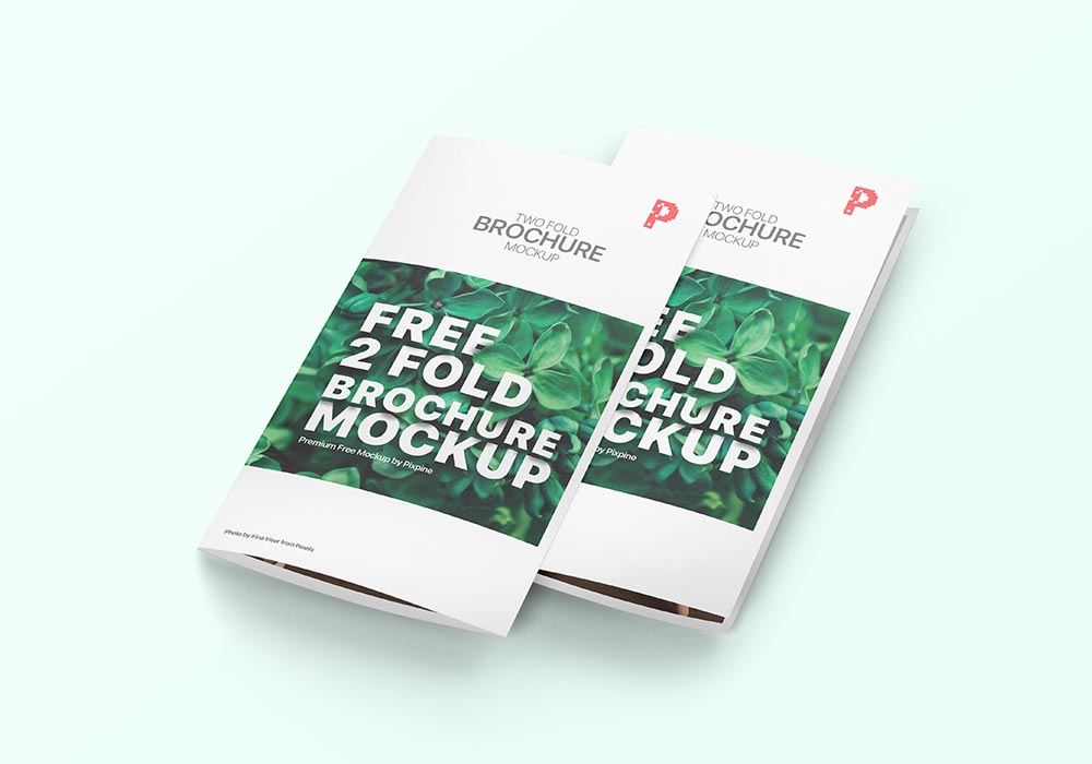 2 Fold Brochure Mockup