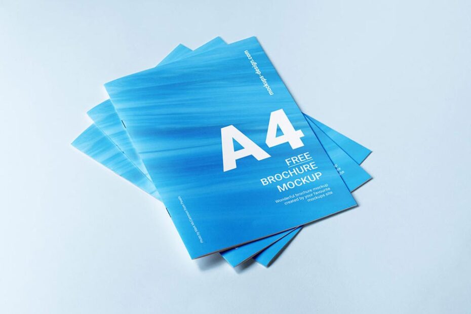 Free A4 Brochure Cover Mockup