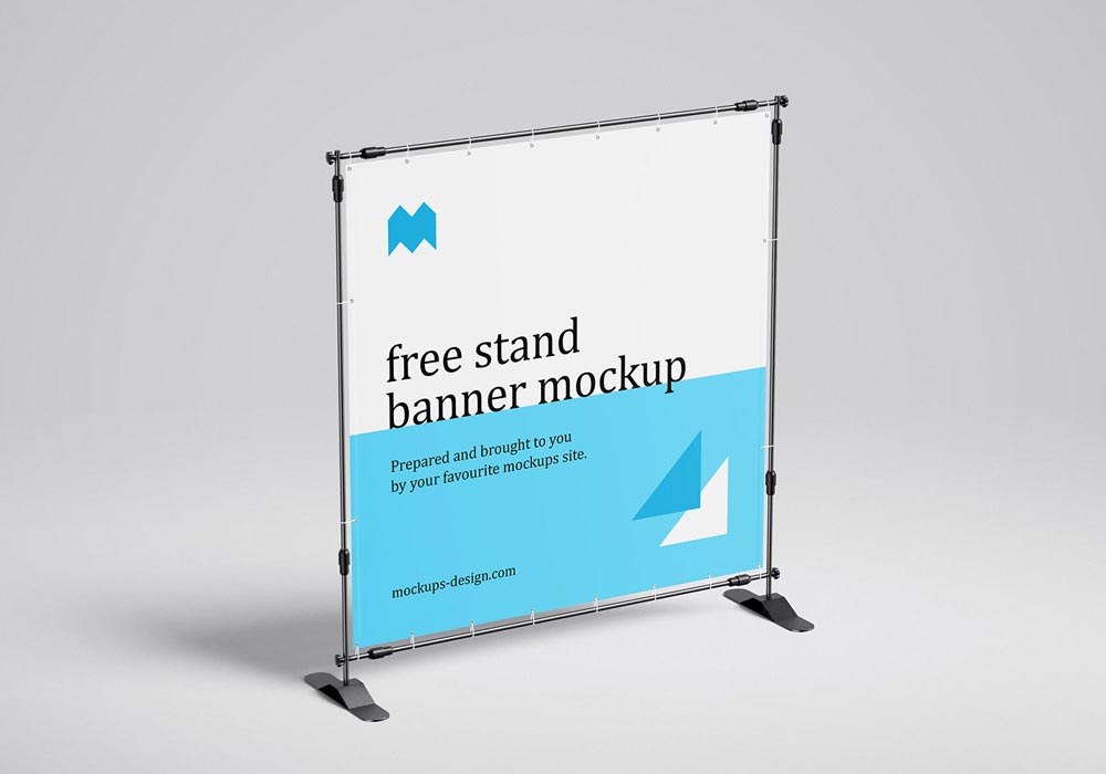 Free Square Banner Mockup