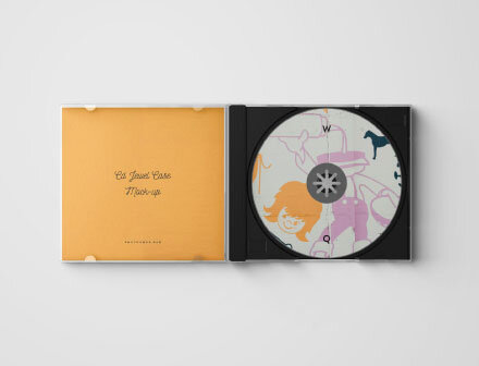 Free 7 CD Jewel Case Mockup