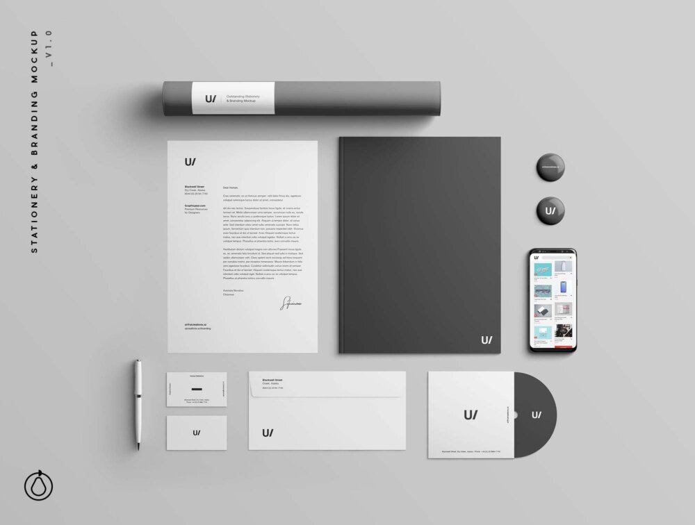 Free Branding and Stationery Mockup