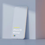 Free Clay Style iPhone XS Mockup