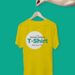 Female Holding T-Shirt Mockup Free Female Holding T-Shirt Mockup