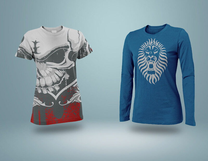 Free Female T-Shirt Mockup