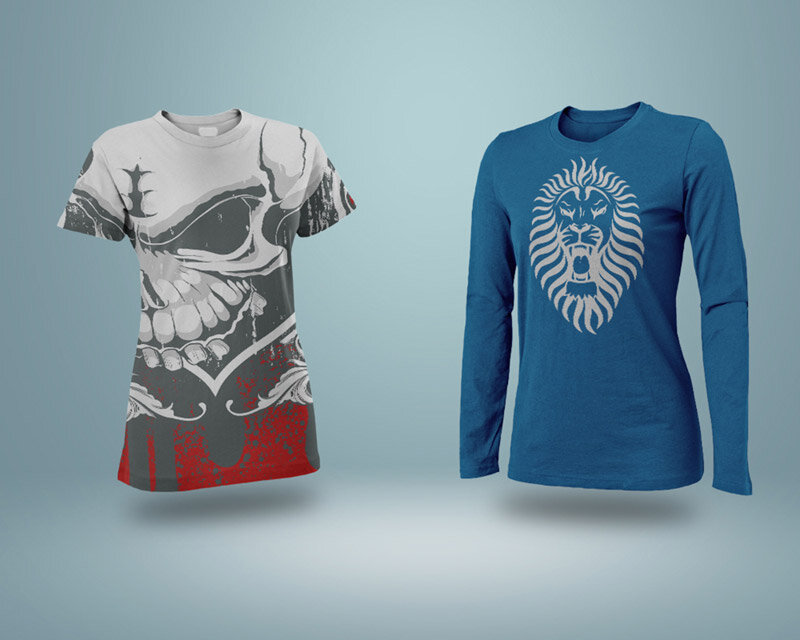 Free Female T-Shirt Mockup